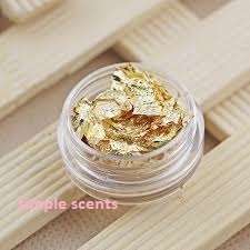 Nail Art  gold Palette Flake Foil Chip Acrylic UV Gel Tips Decor