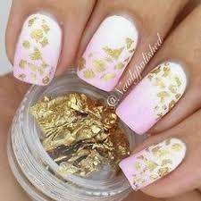 Nail Art  gold Palette Flake Foil Chip Acrylic UV Gel Tips Decor