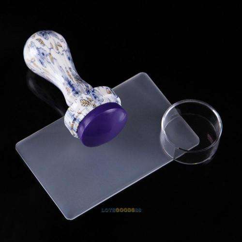 Nail Art Stamper Stamp Set Silica Gel Polish Stamping Image Plate Manicure Tools