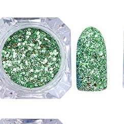 Nail Glitter Sequins Dust Powder Shimmer 3D Nail Art Decoration Tips