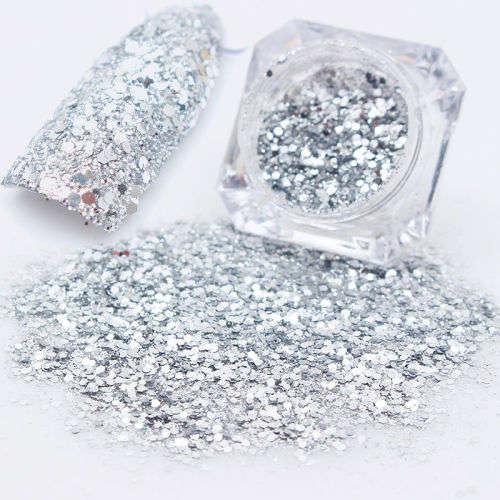 Nail Glitter Sequins Dust Powder Shimmer 3D Nail Art Decoration Tips