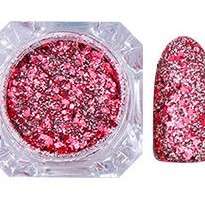 Nail Glitter Sequins Dust Powder Shimmer 3D Nail Art