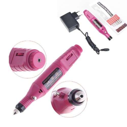 Electric Nail Drill Bits 6 File Tool Set Machine Acrylic Art Manicure Pen Shaper