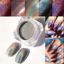 Hologram Silver Nail Art Powder Pigment Nail Glitter Dust Manicure Decoration