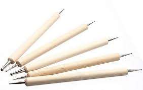 5 PC S WOODEN DOTTING TOOL