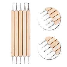 5 PC S WOODEN DOTTING TOOL