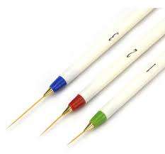 3 PC S DIFFERENT SIZE STRIPING BRUSH