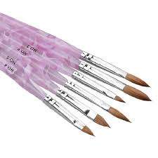 6 PC S ACRYLIC BRUSH SET