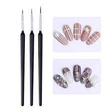 3 PC S BLACK DRAWING BRUSH SET