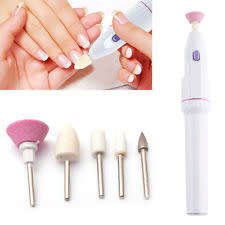 5 Bits Electric Nail File Drill Kit Tips Manicure Salon Pen Shape