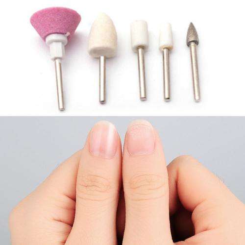 5 Bits Electric Nail File Drill Kit Tips Manicure Salon Pen Shape