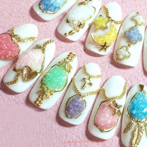 3D Glow In The Dark Powder Fluorescent Luminous Nail Art Stone