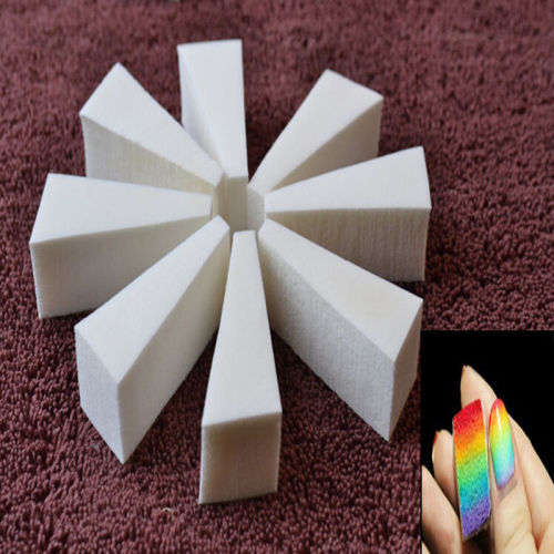 Nail Art Sponge Stamp Stamper Shade Transfer Template Polish Manicure Tool 8pcs