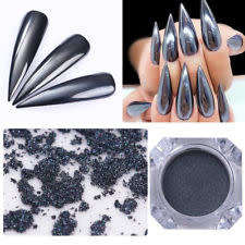 0.5G Mirror Black Nail Powder Nail Art Chrome Pigment
