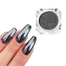 0.5G Mirror Black Nail Powder Nail Art Chrome Pigment