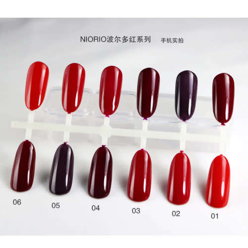 Niorio Gel Polish 6pcs -RED SERIES