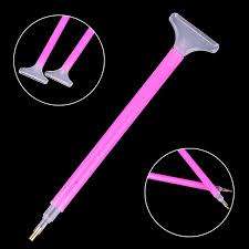Dual-ended Nail Art Rhinestone Gem Picker Pink Dotting Pen Manicure