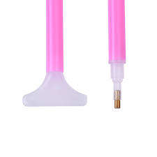 Dual-ended Nail Art Rhinestone Gem Picker Pink Dotting Pen Manicure