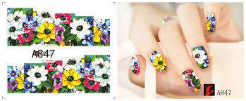 WATER TRANSFER NAIL ART STICKER