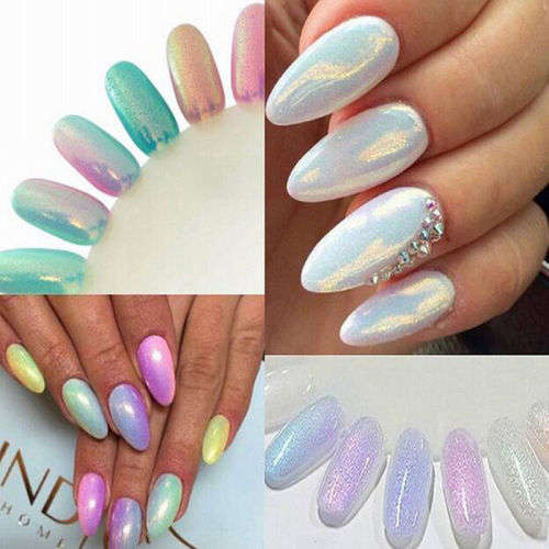 10g bag nail art mermaid effect pigment glitter dust powder
