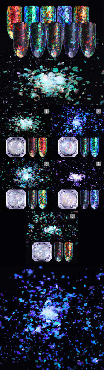 2 G CLOUD NAIL ART CHROME FLAKES