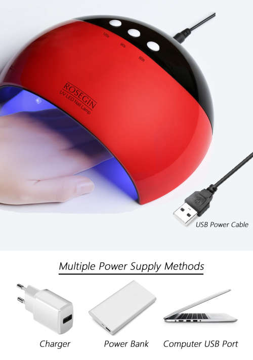 24W LED UV Nail Gel Curing Lamp Light Nail Gel Polish Dryer Nail Art Machine