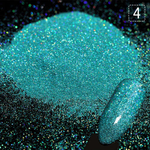 2 g  Holographic Glitter Dust Powder Nails Art-silver