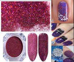 2 g  Holographic Glitter Dust Powder Nails Art-silver