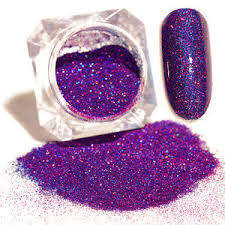 2 g  Holographic Glitter Dust Powder Nails Art-silver