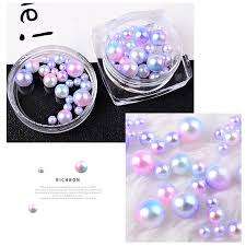 NAIL ART PEARL BEADS-PINK