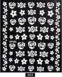 NAIL ART STICKERS  - WHITE