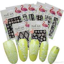 NAIL ART STICKERS  - WHITE