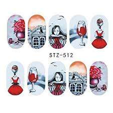 WATER TRANSFER NAIL ART STICKERS