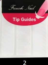 NAIL ART TIP GUIDE VINYL STICKER