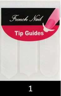 NAIL ART TIP GUIDE VINYL STICKER