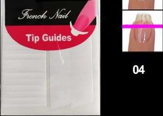 NAIL ART TIP GUIDE VINYL STICKER