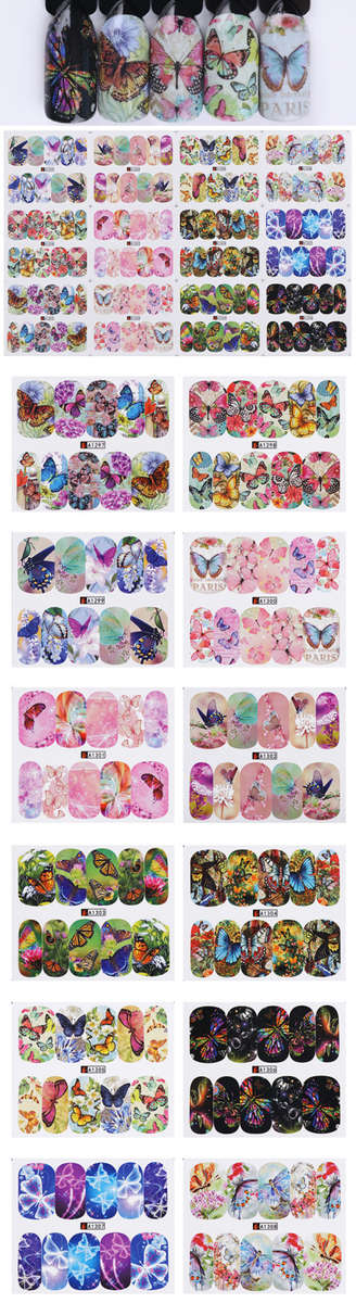 12 PC S DREAM CATCHER - WATER TRANSFER NAIL ART STICKERS