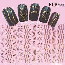 NAIL ART STICKER GOLD