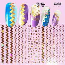 NAIL ART STICKER GOLD