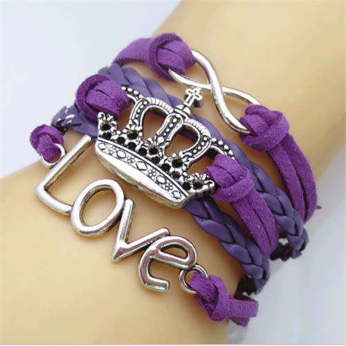 INFINITY BRACELETS-PURPLE