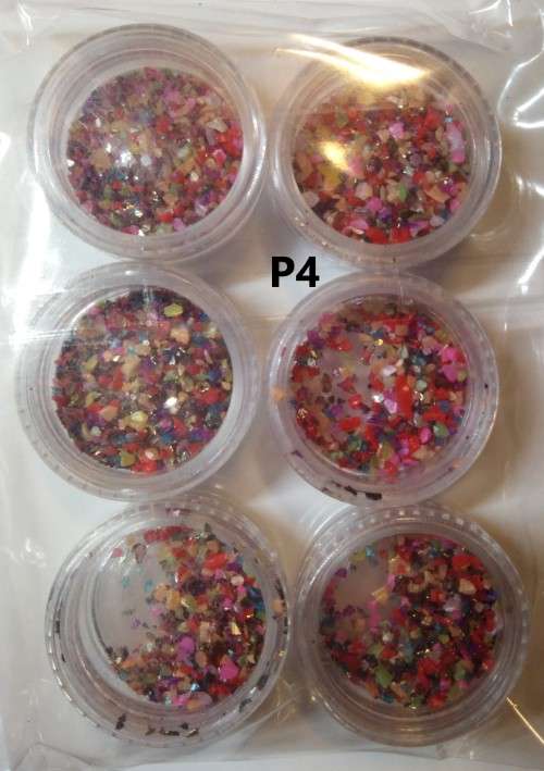 6 PC S NAIL ART GLITTERS