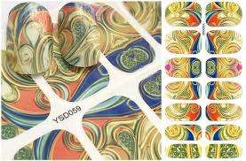 14 PC S WATER TRANSFER FULL  NAIL ART STICKERS