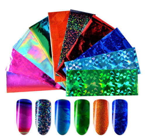 Colorful Foil Paper 10pcs ( Mix ) 4*20cm