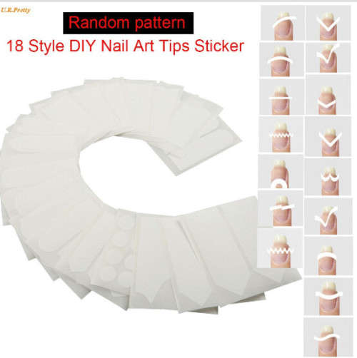 DIY Nail Tip Sticker 18pcs