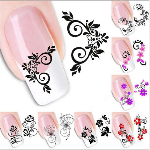 A Petal flower sticker 48pcs