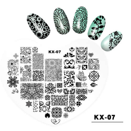 Plastic Heart Stamping Plate -KX-07