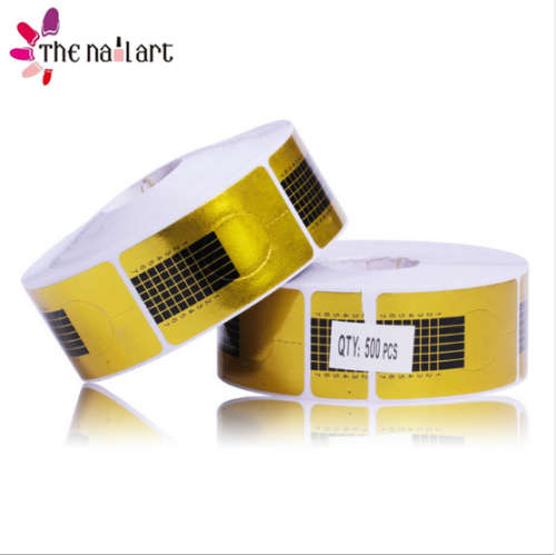Nail Form for guide extension 500pcs/roll GOLD