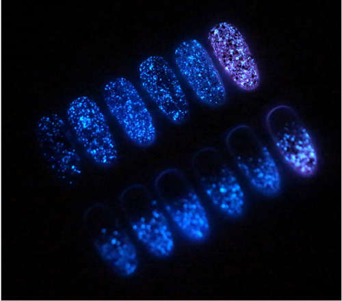 AS Glow in dark Glitter Gel Polish  Glow in dark Glitter - 02