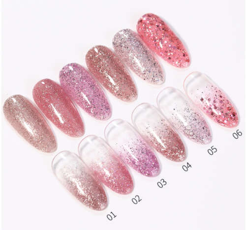 AS Glow in dark Glitter Gel Polish  Glow in dark Glitter - 02