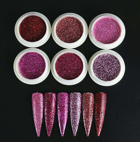 6pcs Fine Glitter